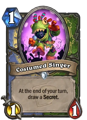 Costumed Singer Card Image