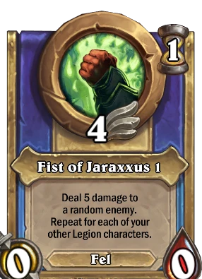 Fist of Jaraxxus 1 Card Image