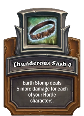 Thunderous Sash {0} Card Image