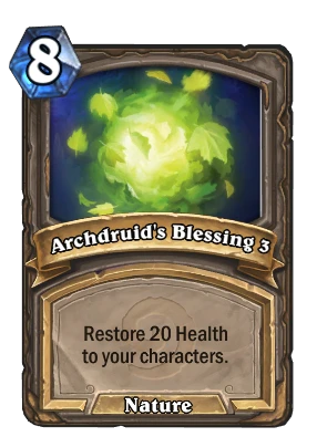 Archdruid's Blessing 3 Card Image