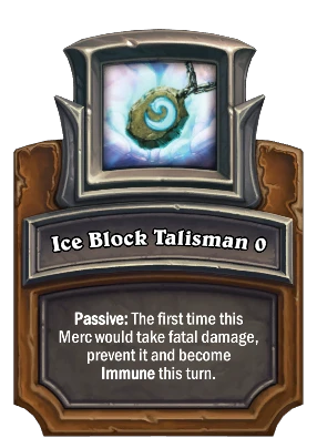 Ice Block Talisman {0} Card Image