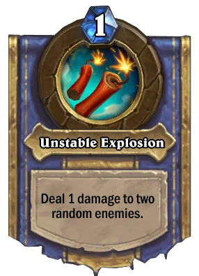 Unstable Explosion Card Image