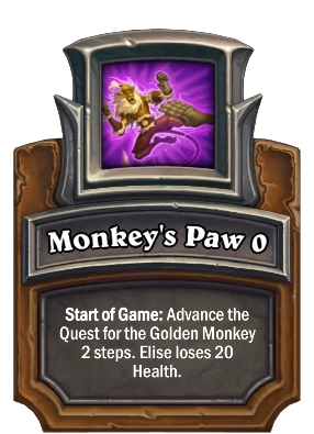 Monkey's Paw {0} Card Image