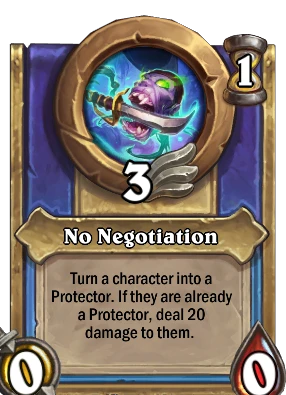 No Negotiation Card Image
