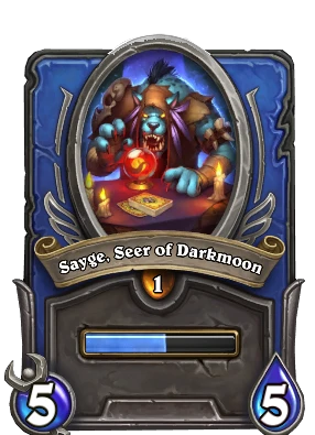 Sayge, Seer of Darkmoon Card Image