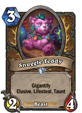 Snuggle Teddy Card Image