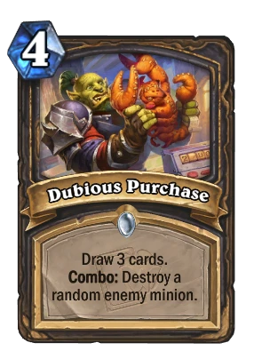 Dubious Purchase Card Image