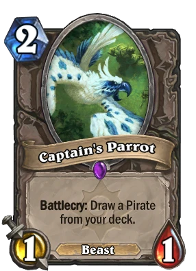 Captain's Parrot Card Image