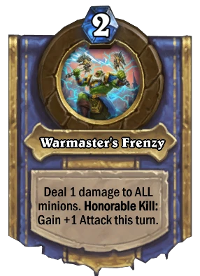 Warmaster's Frenzy Card Image