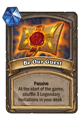 Be Our Guest Card Image
