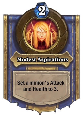 Modest Aspirations Card Image