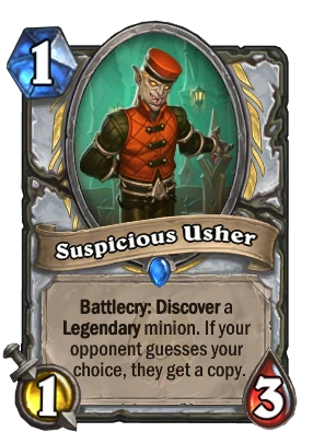 Suspicious Usher Card Image