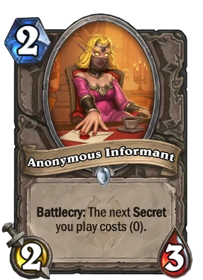 Anonymous Informant Card Image