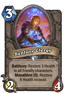 Sunfury Clergy Card Image