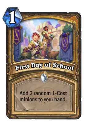 First Day of School Card Image
