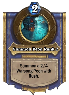 Summon Peon Rank 2 Card Image
