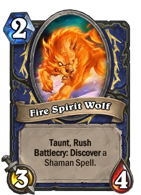 Fire Spirit Wolf Card Image