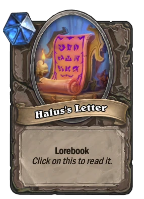 Halus's Letter Card Image