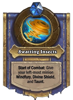 Swatting Insects Card Image