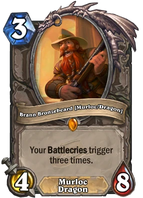 Brann Bronzebeard [Murloc/Dragon] Card Image