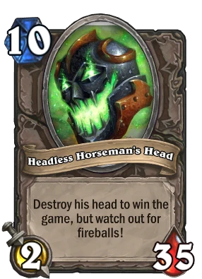 Headless Horseman's Head Card Image