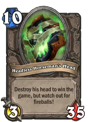 Headless Horseman's Head Card Image