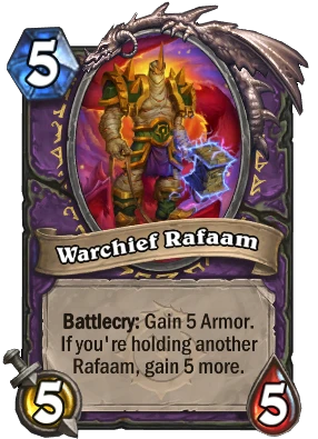 Warchief Rafaam Card Image