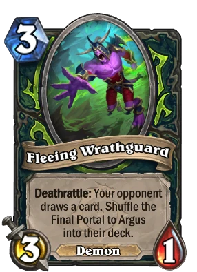 Fleeing Wrathguard Card Image