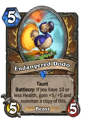 Endangered Dodo Card Image