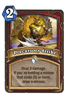 Precursory Strike Card Image