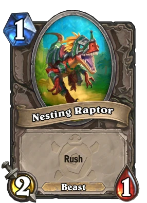 Nesting Raptor Card Image