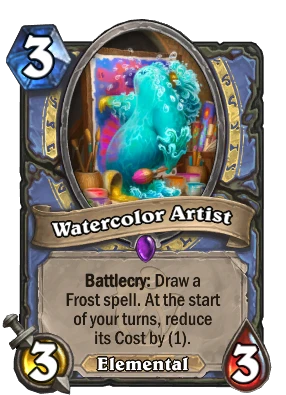 Watercolor Artist Card Image