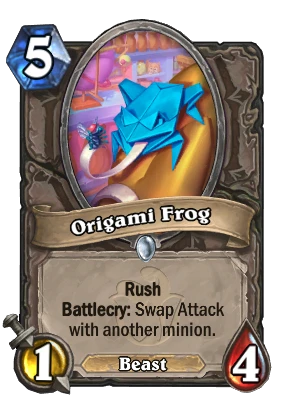 Origami Frog Card Image