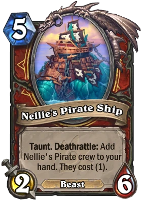 Nellie's Pirate Ship Card Image