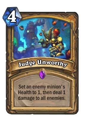 Judge Unworthy Card Image