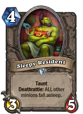Sleepy Resident Card Image