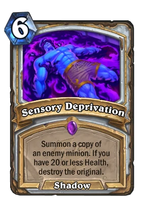 Sensory Deprivation Card Image