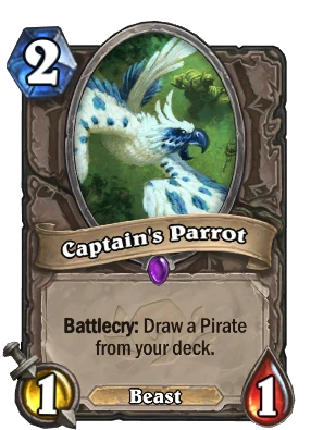 Captain's Parrot Card Image