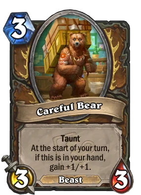 Careful Bear Card Image