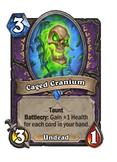 Caged Cranium Card Image