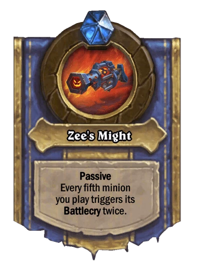 Zee's Might Card Image