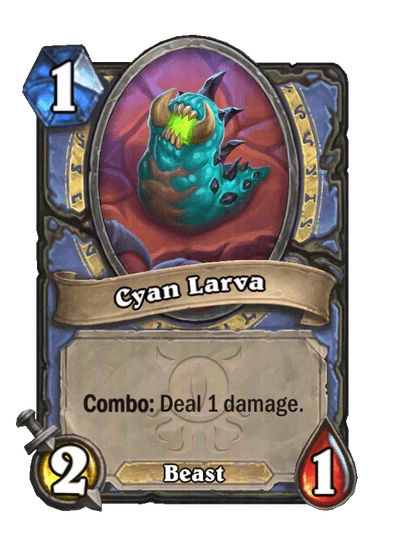 Cyan Larva Card Image