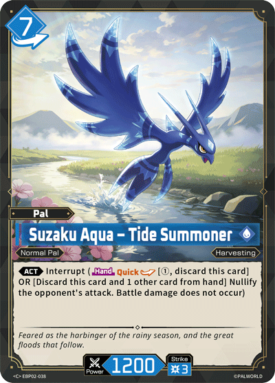 Suzaku Aqua – Tide Summoner (EBP02-038)