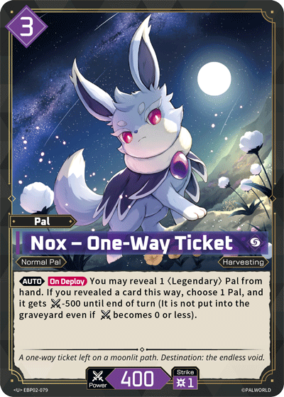 Nox – One-Way Ticket (EBP02-079)