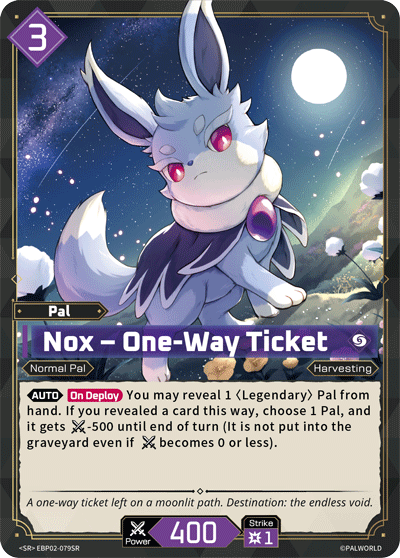 Nox – One-Way Ticket (EBP02-079SR)
