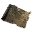 Frayed Map Piece