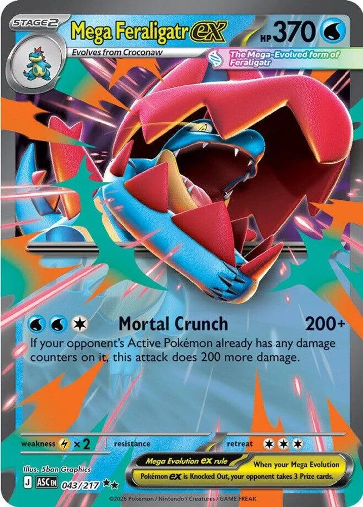 Mega Feraligatr ex - 043/217