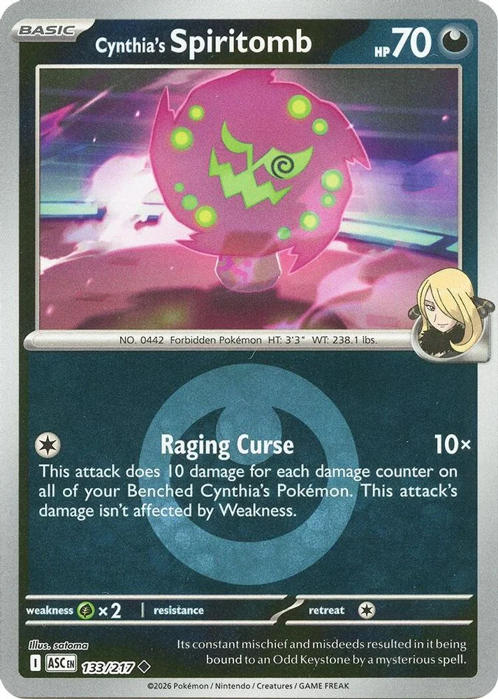 Cynthia's Spiritomb - 133/217 (Energy Symbol Pattern)
