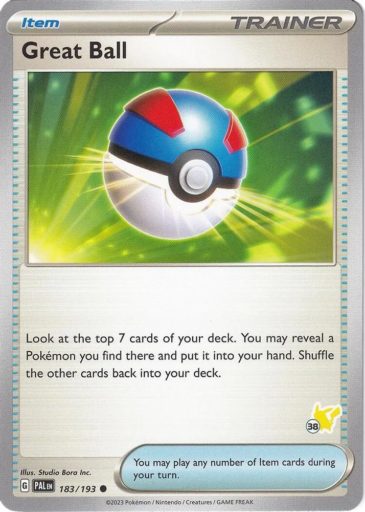 Great Ball - Pikachu 38