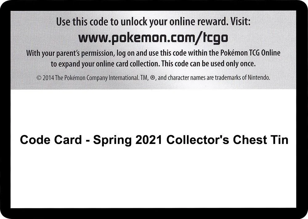 Code Card - Spring 2021 Collector's Chest Tin